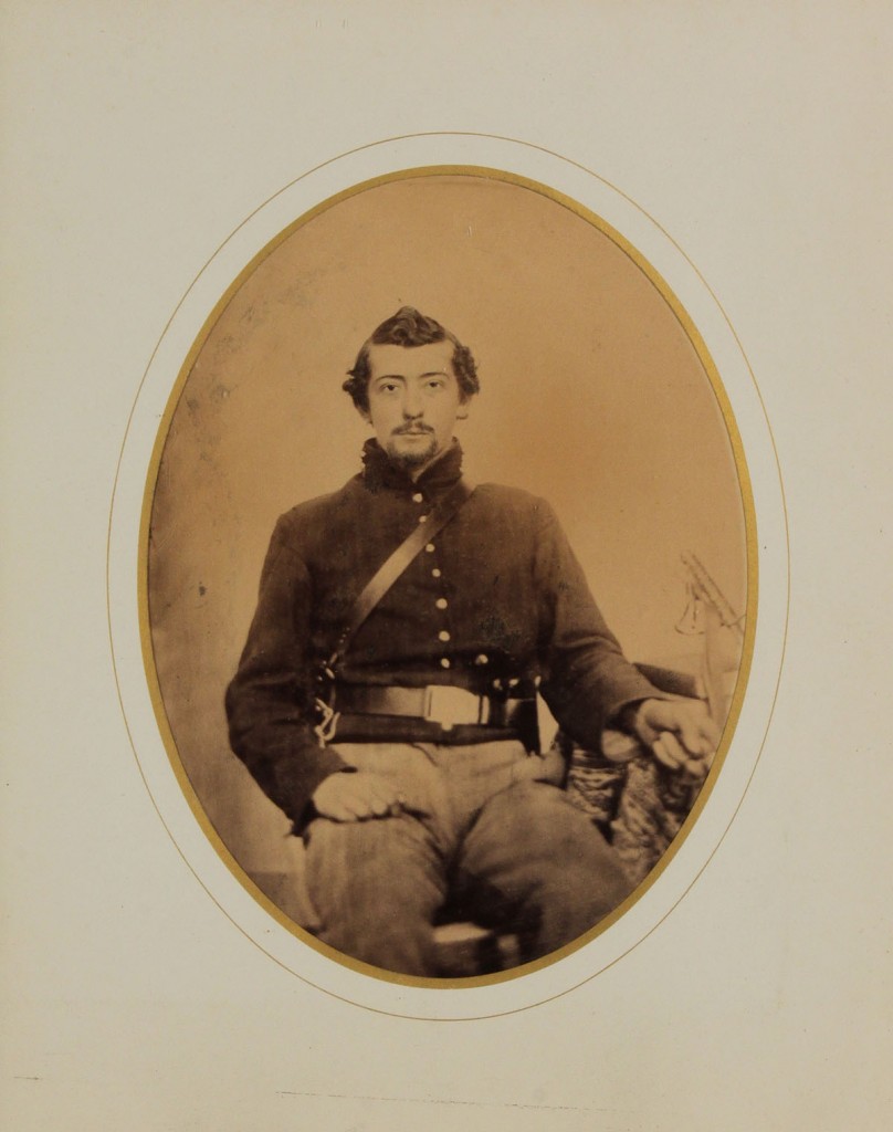 Lot 56: Albumen Image of Civil War Soldier