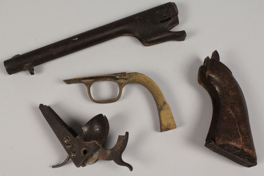 Lot 58: Lot of 2 Partial Civil War Excavated Revolvers, site found