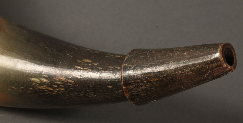 Lot 65: 18th Century Philadelphia Carved Powder Horn