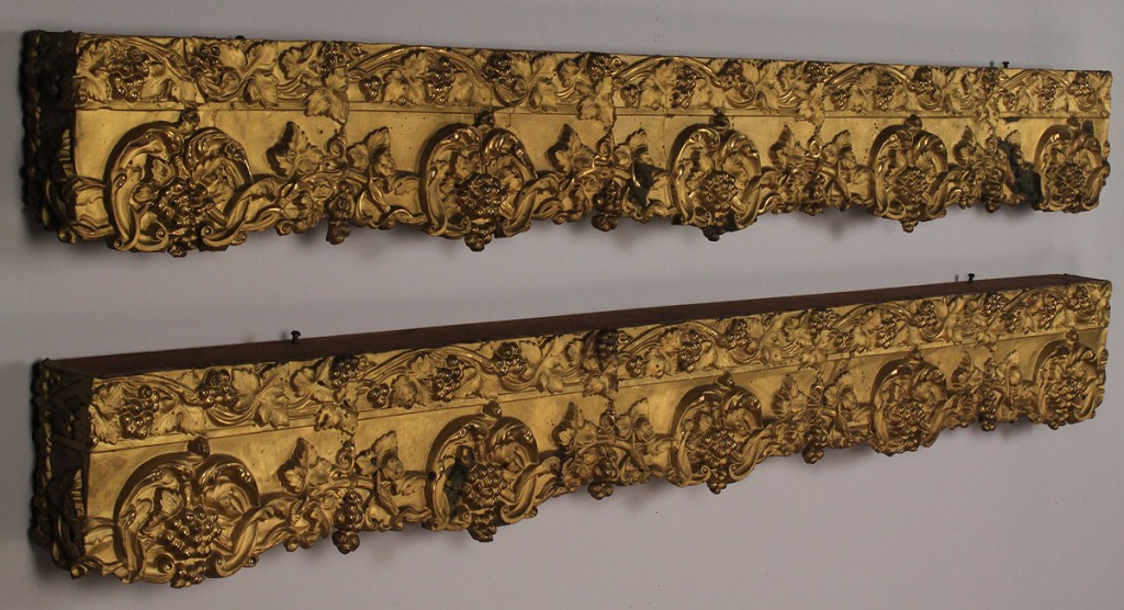 Lot 673: Pair of Victorian Metal Cornices