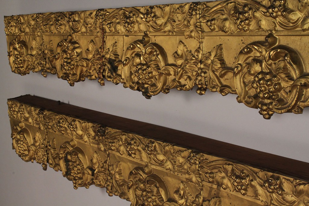 Lot 673: Pair of Victorian Metal Cornices