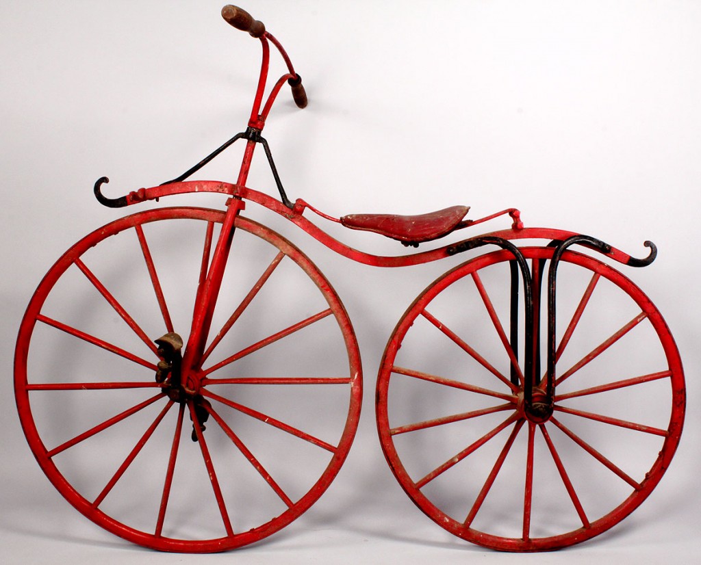 Lot 674: Early Boneshaker Bicycle