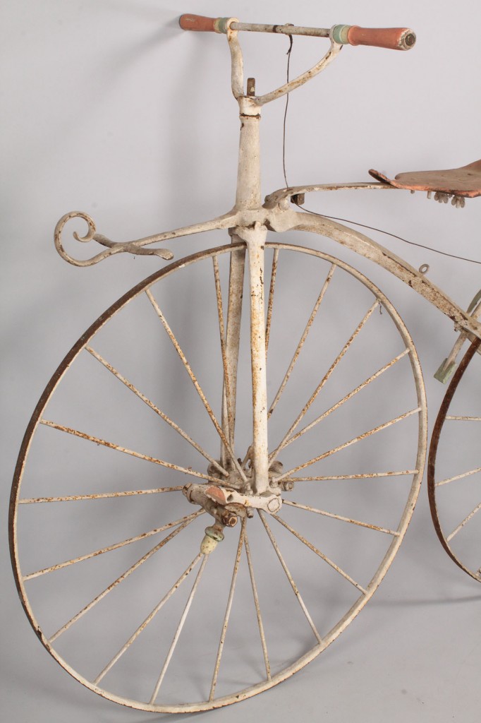 Lot 675: Early Boneshaker Bicycle, A. Dubois
