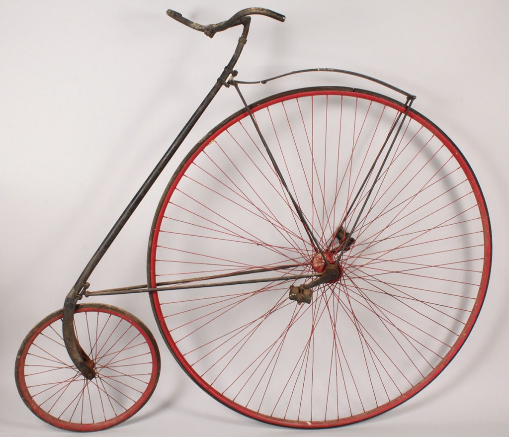 Lot 678: High Wheeler Bicycle, possibly Columbia by Pope