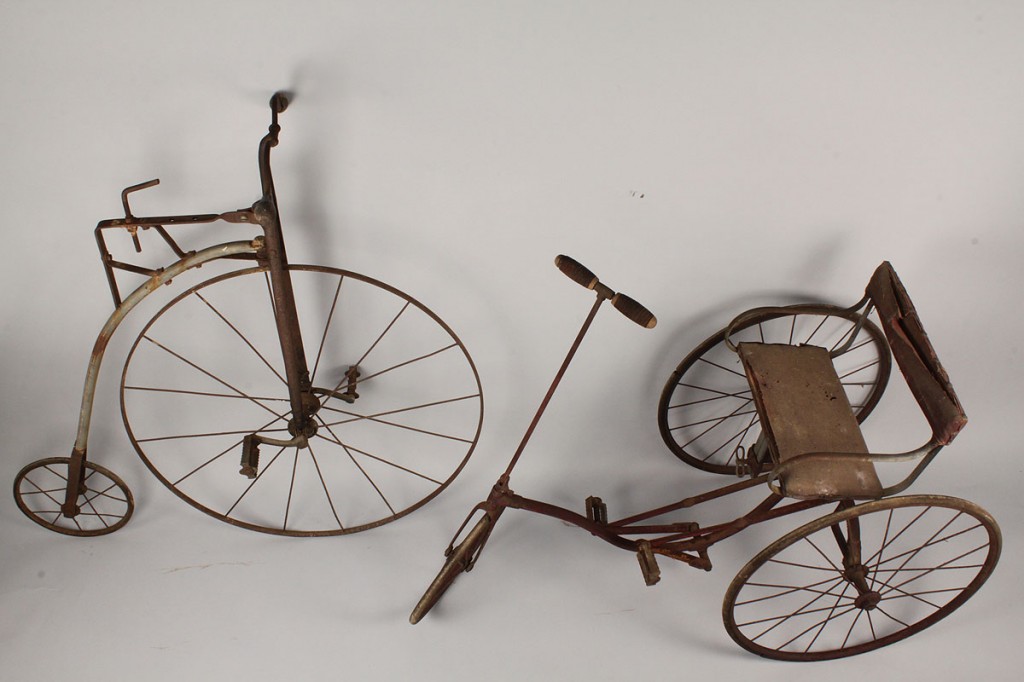 Lot 679: Lot of 2 Early Children's Bicycles
