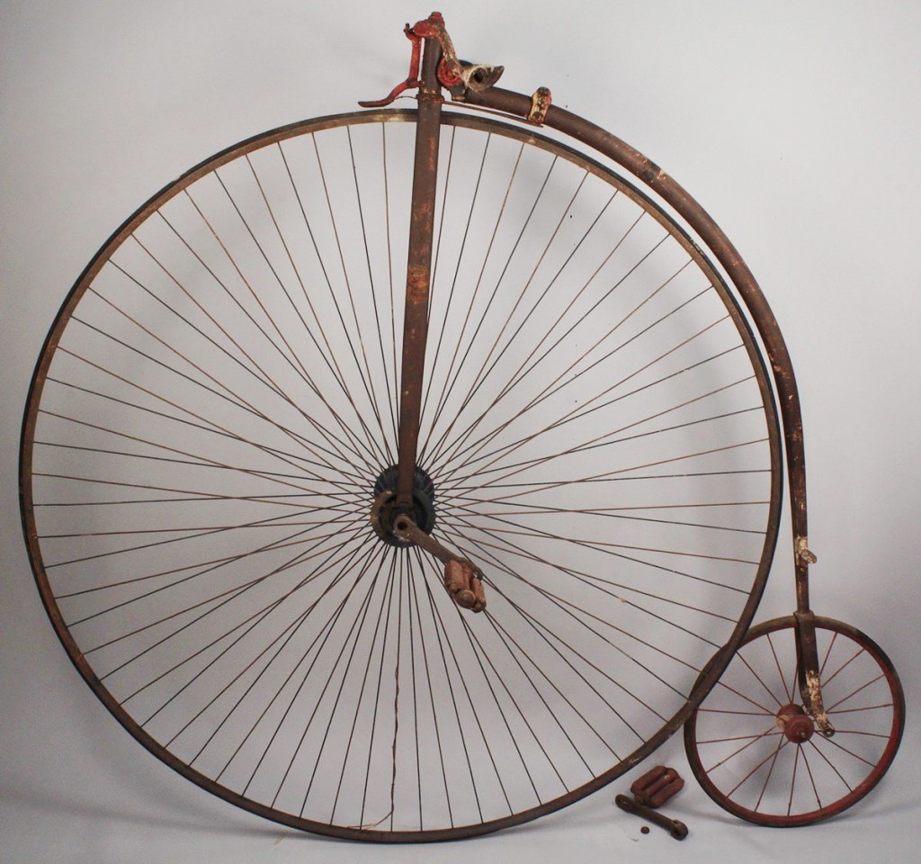 Lot 680: High Wheeler Bicycle, circa 1875