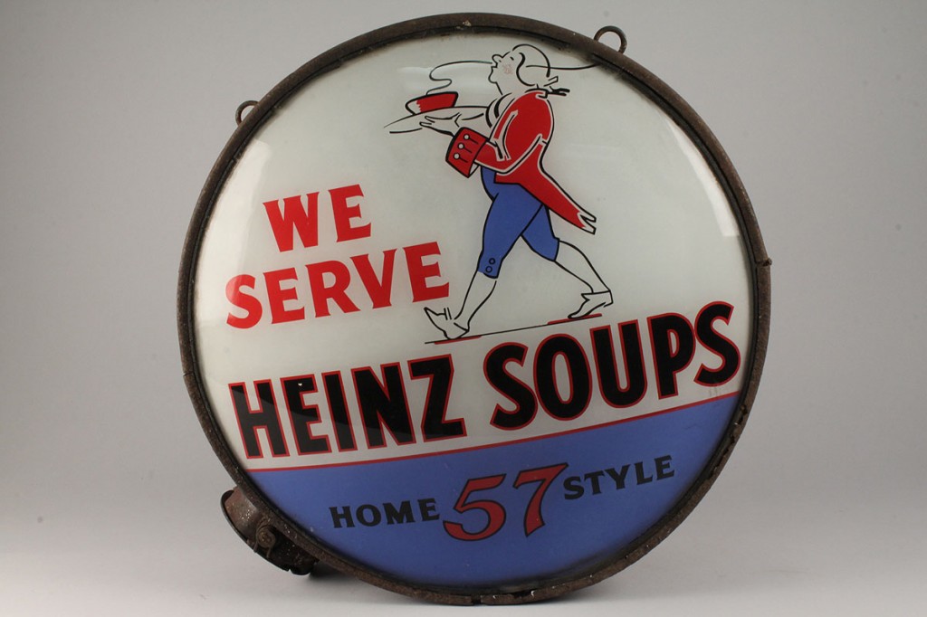 Lot 682: Heinz Soups Advertising Globe, early 20th century