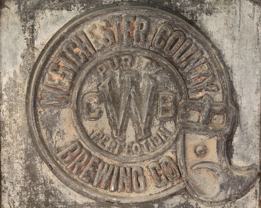 Lot 683: Westchester County Brewing Co. Sign, circa 1910