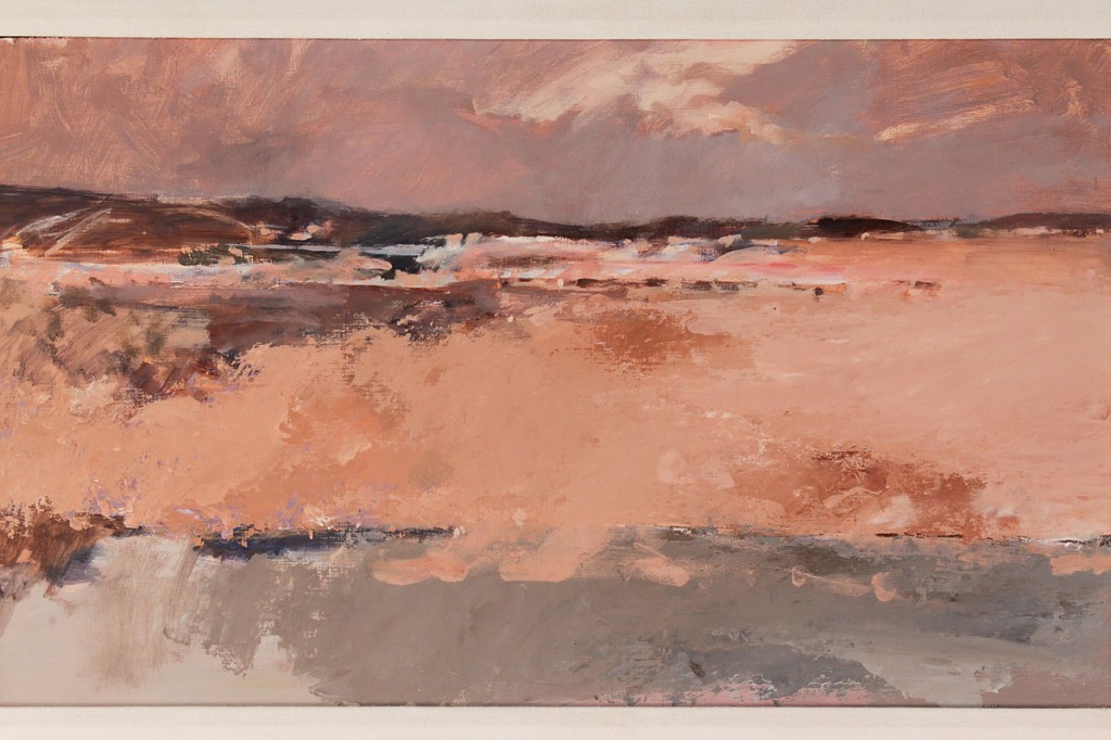 Lot 690:  Lot of 2 contemporary oil paintings: seascape & landscape