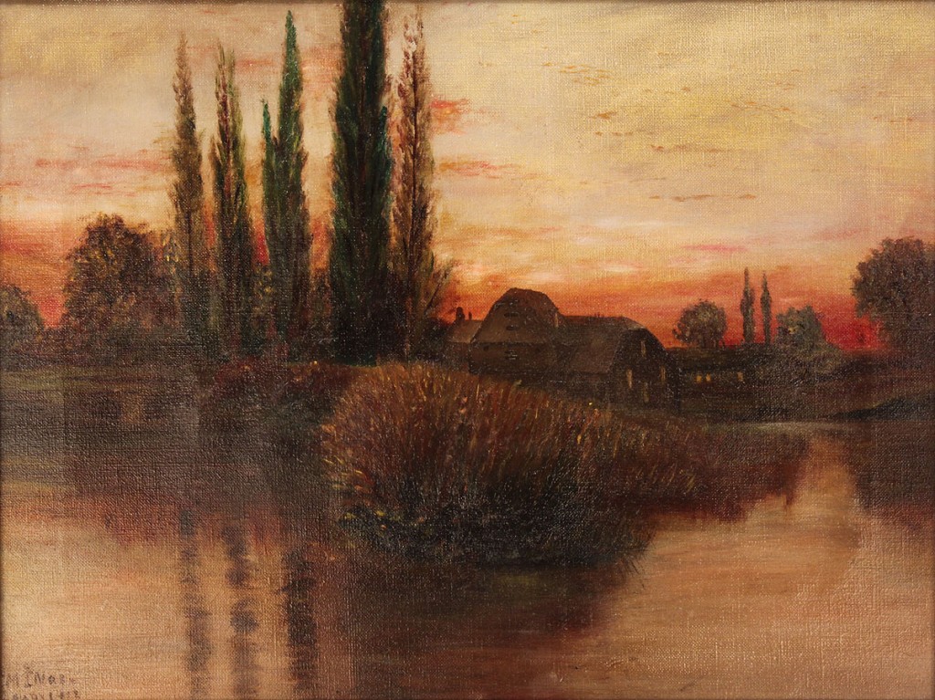 Lot 692: M. I. Nash oil on canvas, landscape