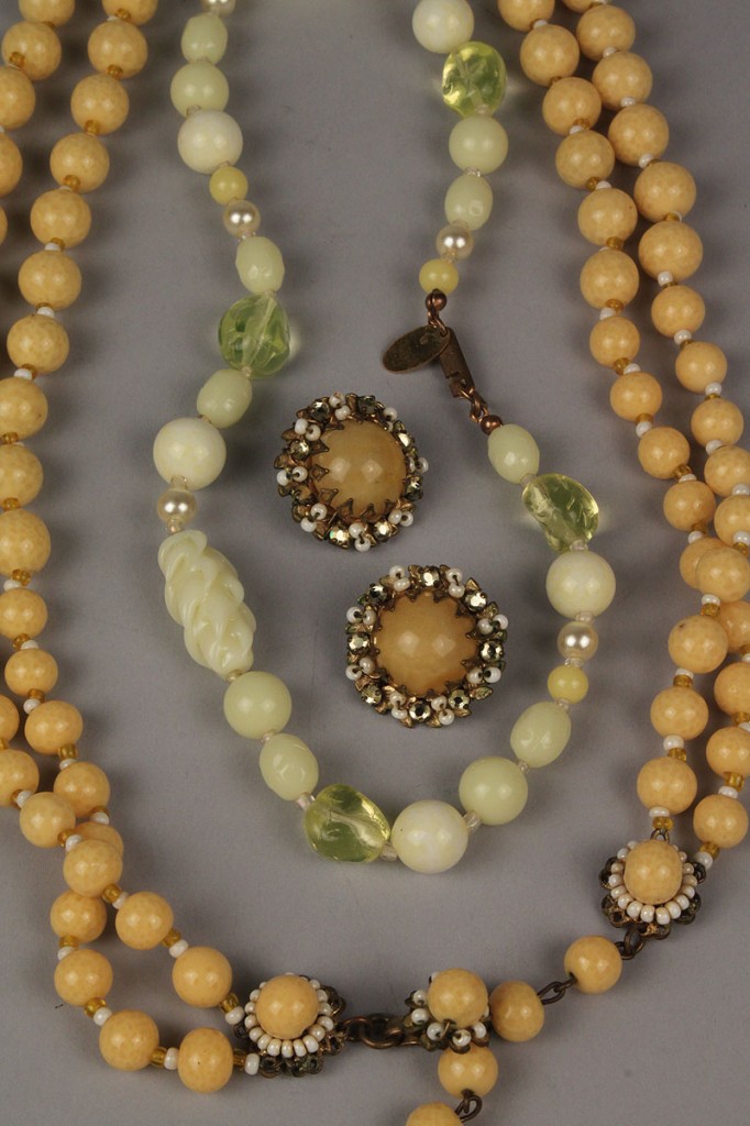Lot 720: Three Items of Miriam Haskell Jewelry
