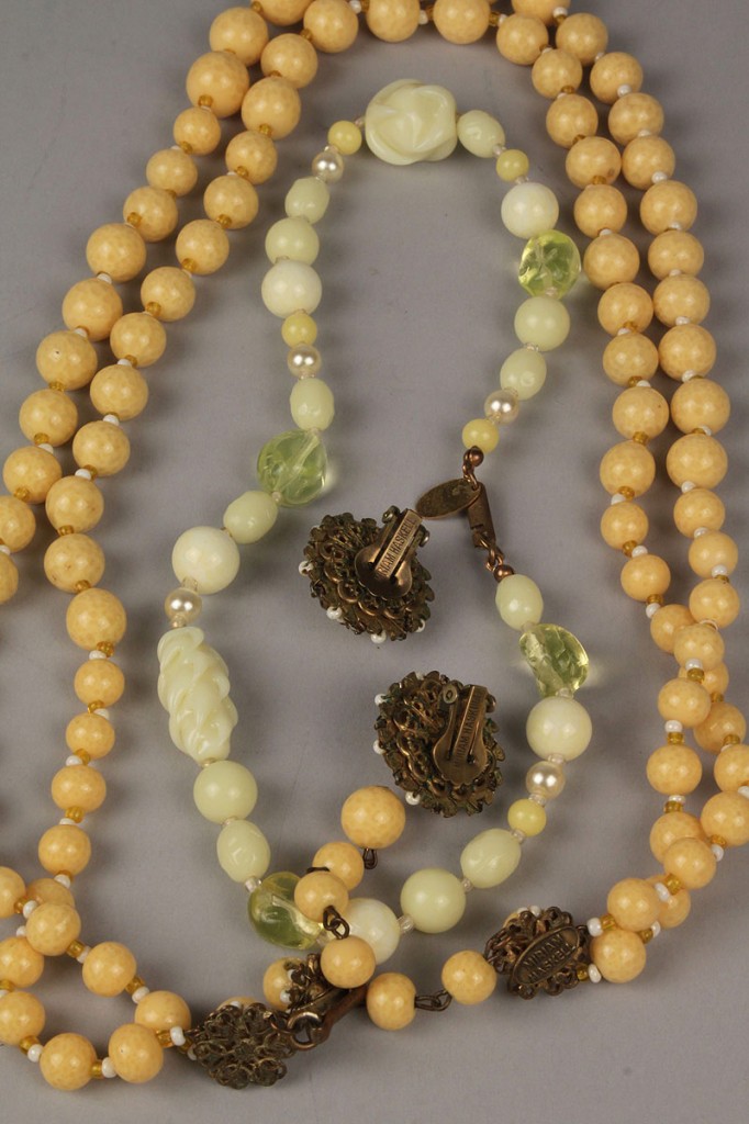 Lot 720: Three Items of Miriam Haskell Jewelry