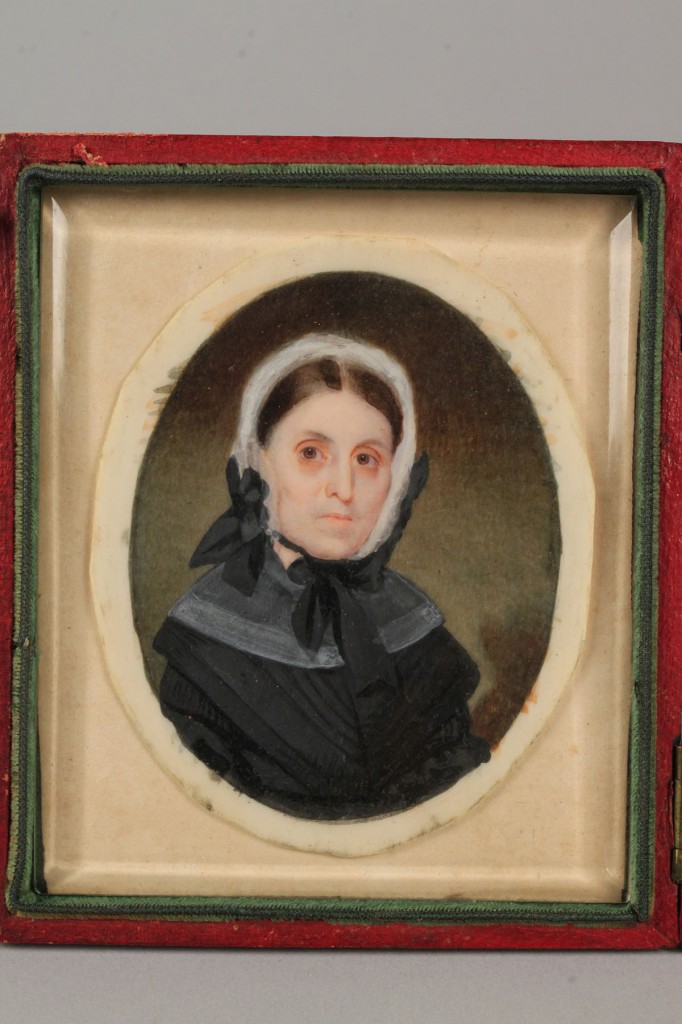 Lot 73: John Dodge miniature portrait, TN First Lady