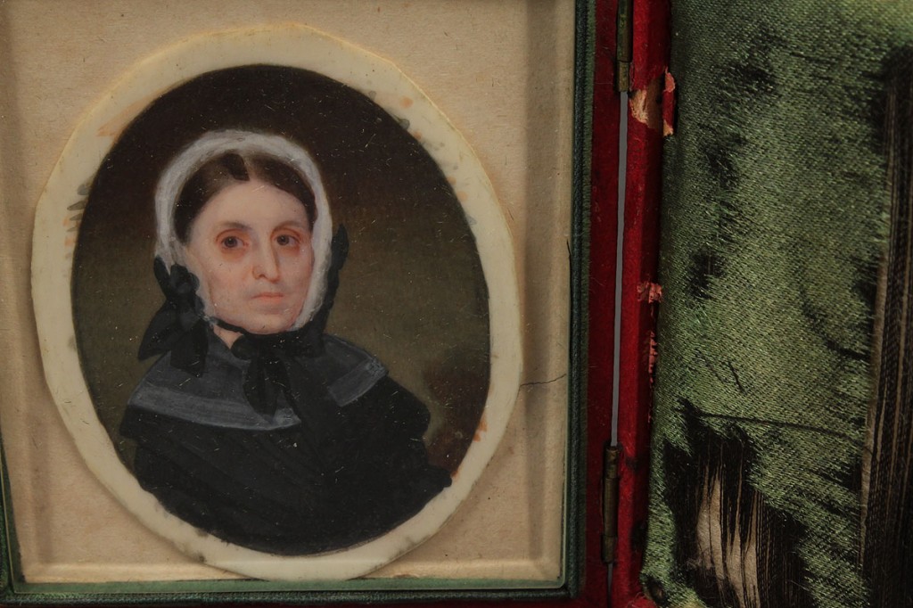 Lot 73: John Dodge miniature portrait, TN First Lady