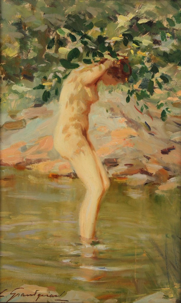 Lot 89: Lucien Henri Grandgerard Female Nude