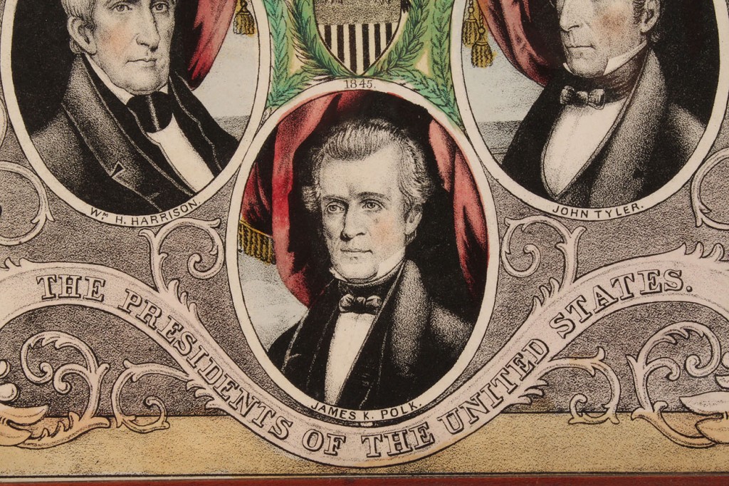 Lot 10: Presidential Lithograph, Washington to Polk