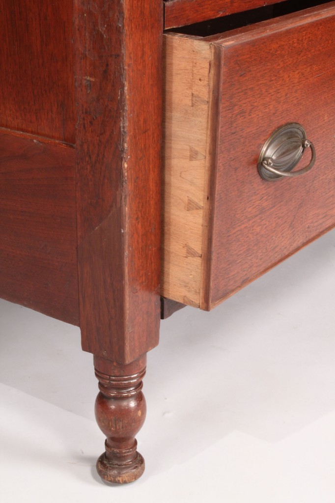 Lot 129: Southern Sheraton chest of drawers