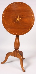 Lot 135: Southern Federal Inlaid Candle Stand
