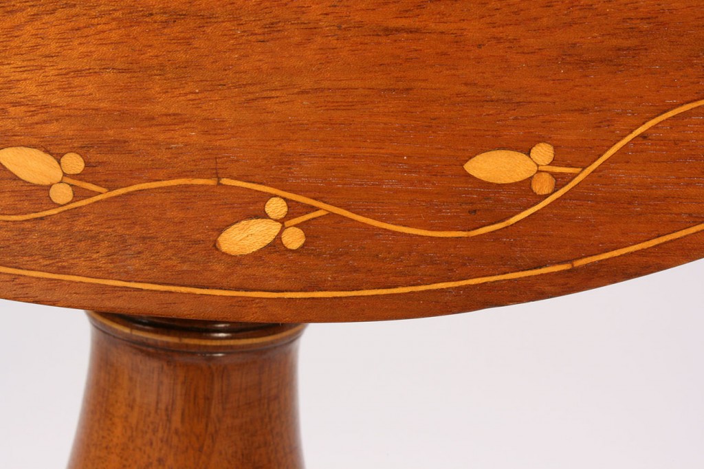 Lot 135: Southern Federal Inlaid Candle Stand