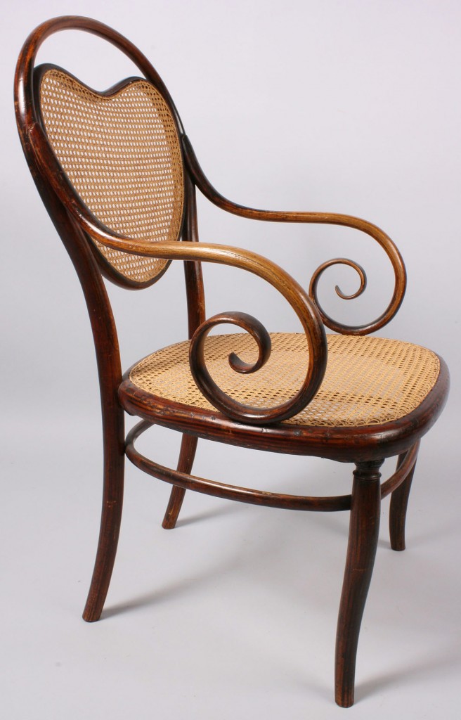 Lot 147: Thonet Bentwood Model #3 Armchair & side chair, 2