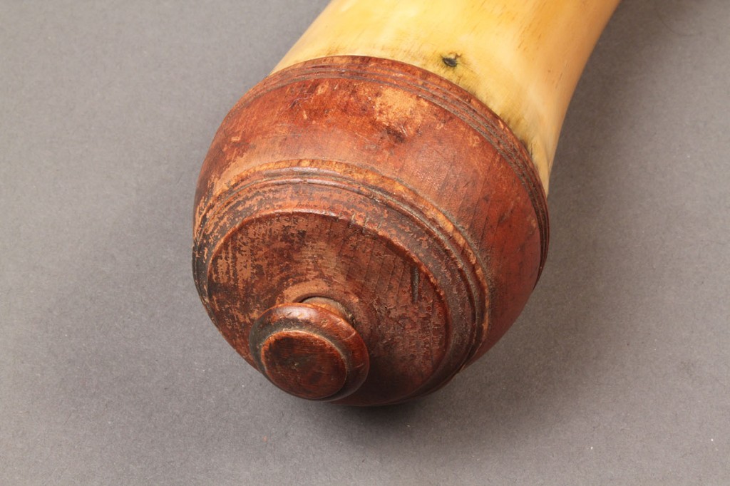 Lot 14: Two 19th c. Powder Horns