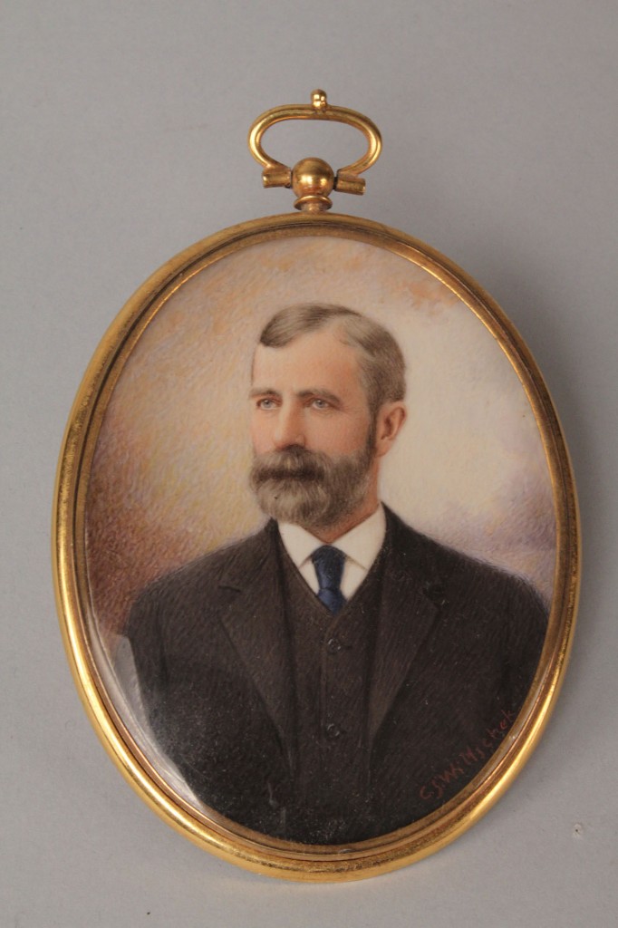Lot 150: Miniature on Ivory and engraving portrait