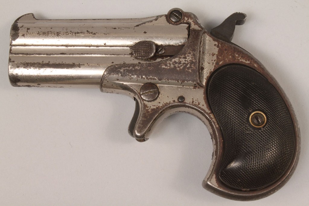 Lot 16: Remington Double Barrel Derringer model 3 plus Eagl