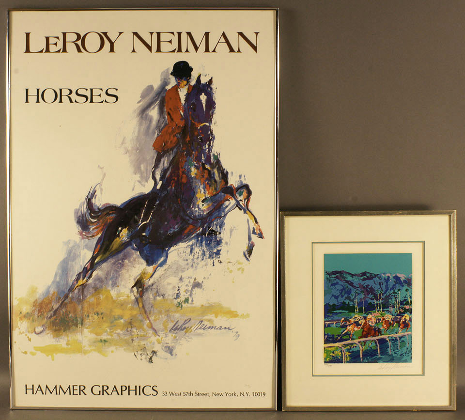Lot 170: Leroy Neiman signed Santa Anna Serigraph and horse
