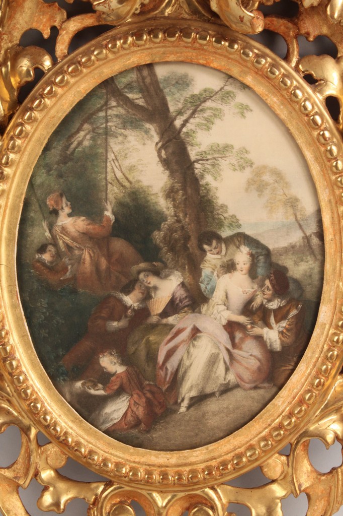 Lot 184: Pair of giltwood Rococo frames