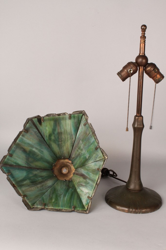 Lot 186: Neoclassical Bronze Lamp