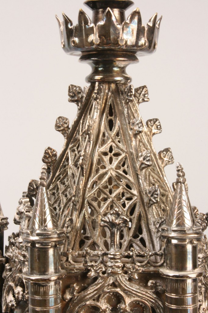 Lot 188: Pair of Gothic style Altar Lamps