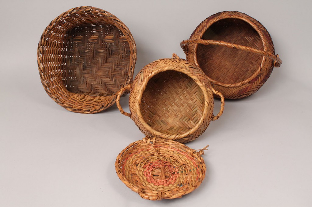 Lot 203: Three Choctaw Indian Baskets