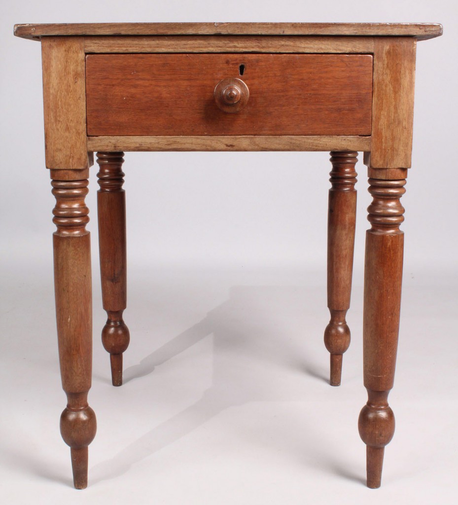 Lot 205: Middle TN Walnut One-Drawer Stand