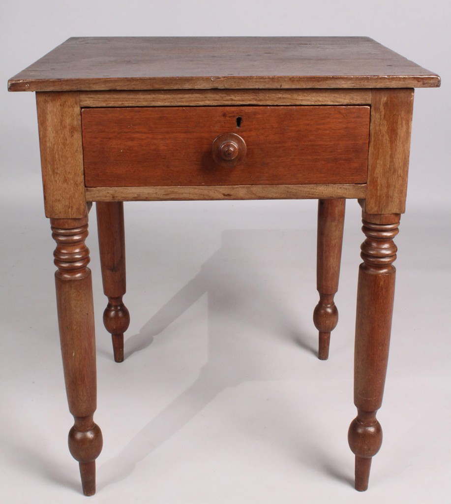 Lot 205: Middle TN Walnut One-Drawer Stand