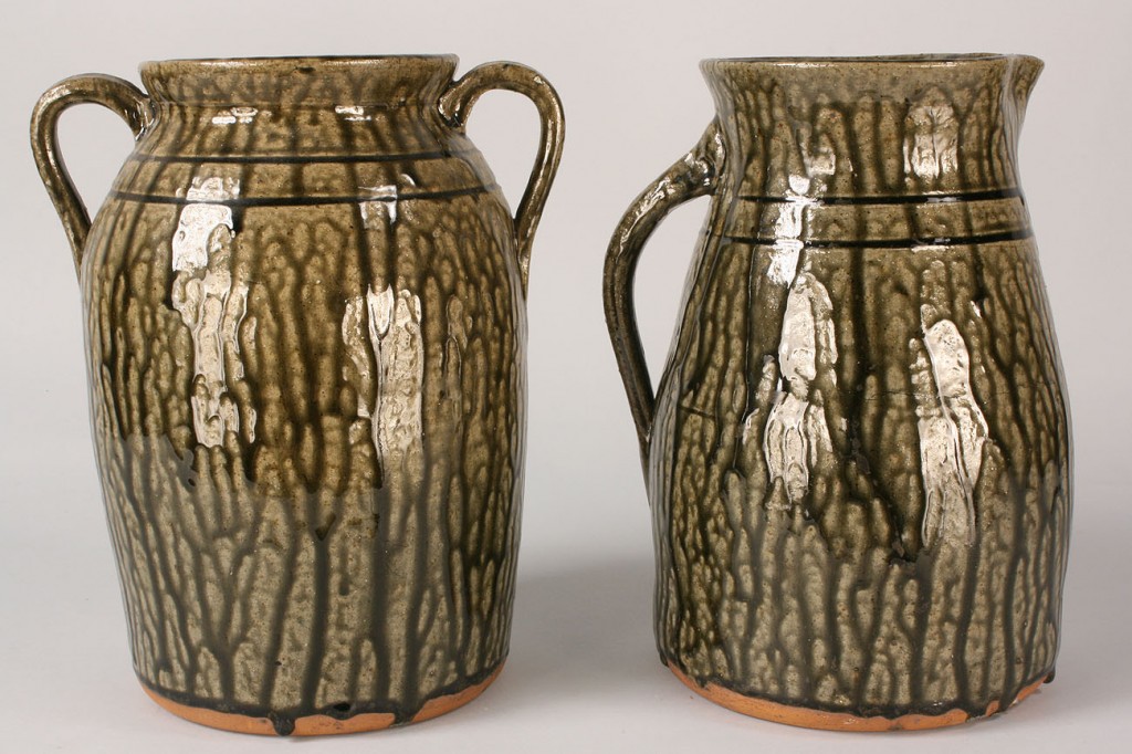 Lot 244: Lot of 2 Large Cleater Meaders Pieces, pitcher & j
