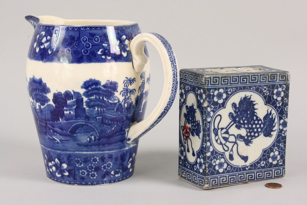 Lot 249: Lot of 2 Blue and White Porcelain Pieces