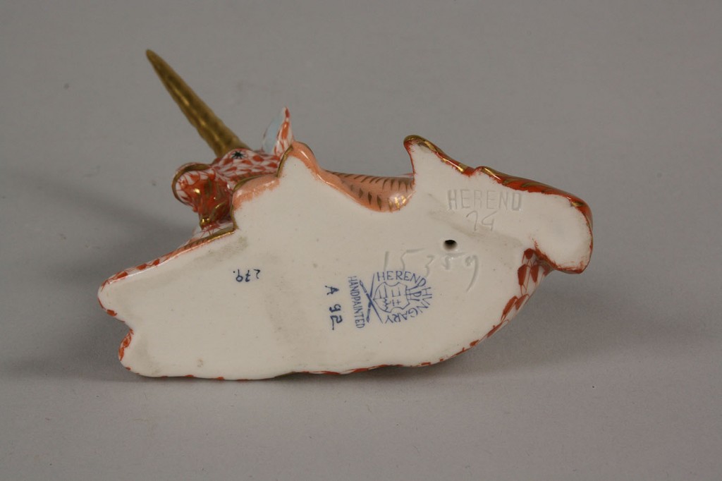 Lot 254: Herend Porcelain Animal and Bird Figures, 6 items