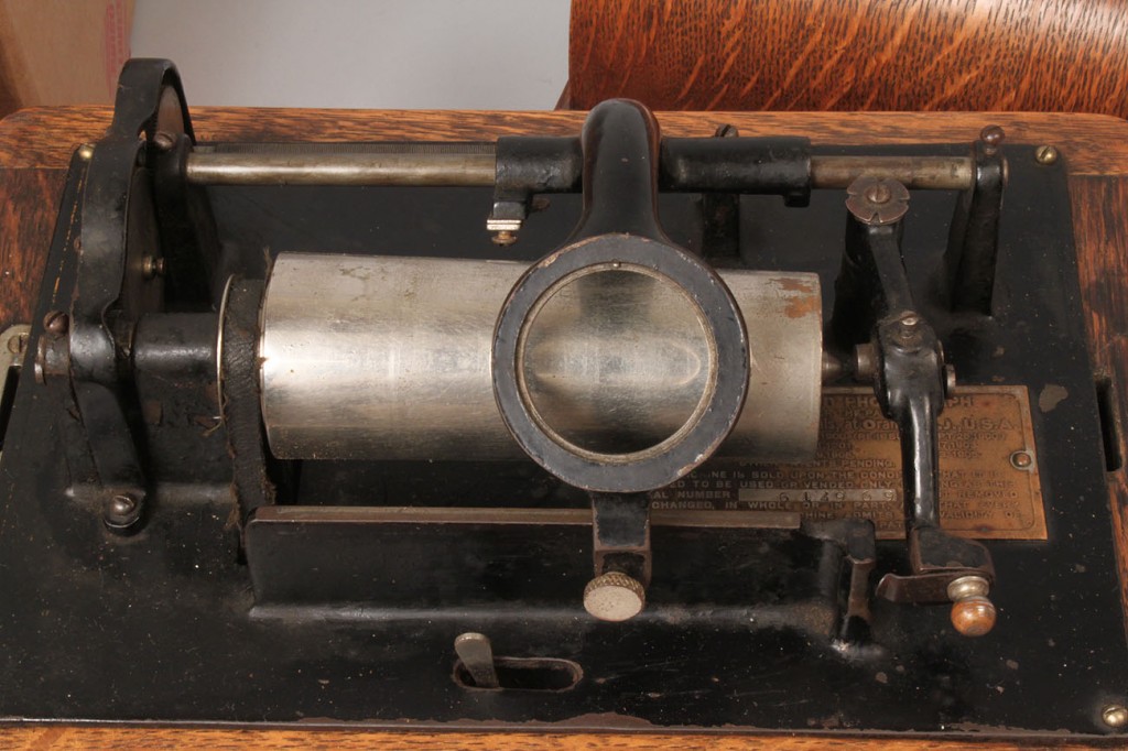 Lot 266: Edison Standard Phonograph with 43 Amberol records