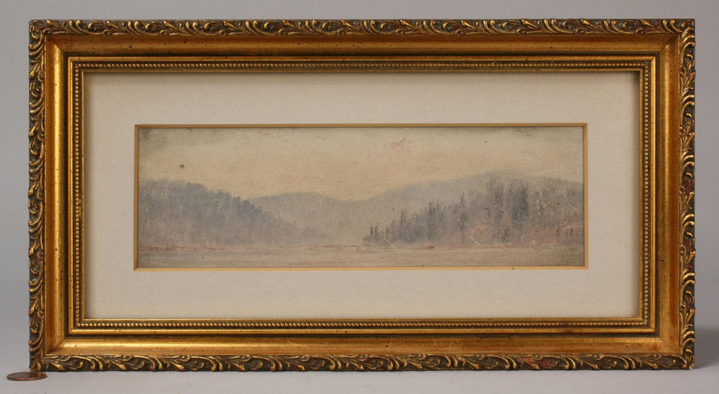 Lot 26: Two Thomas Campbell landscape paintings