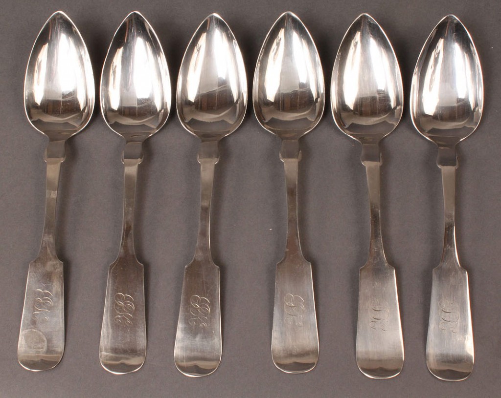 Lot 289: Lot of 10 Coin Silver Spoons
