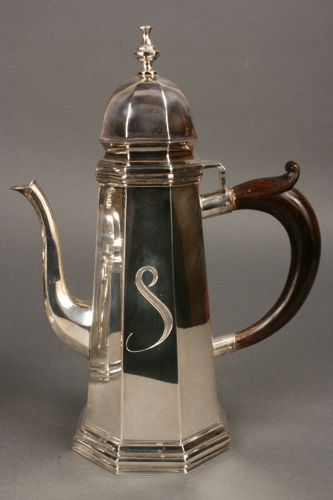 Lot 301: Baroque Style Silver Tea Service, 4 pcs.