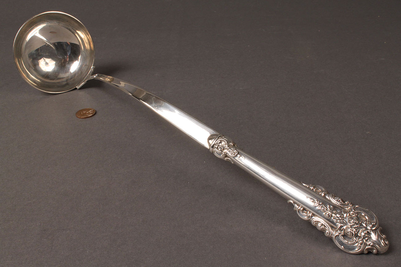 Grande Baroque by Wallace Sterling Punch Ladle w/ Twist Handle Custom Made 