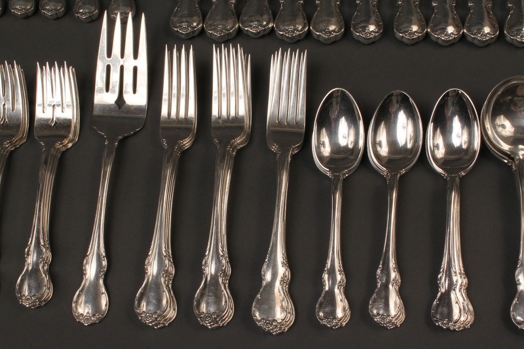 Lot 308: Towle Sterling Flatware, French Provincial pattern