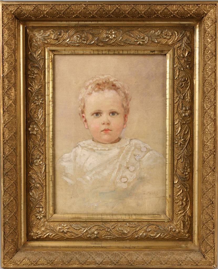 Lot 32: Carl Gutherz, Portrait of a Baby
