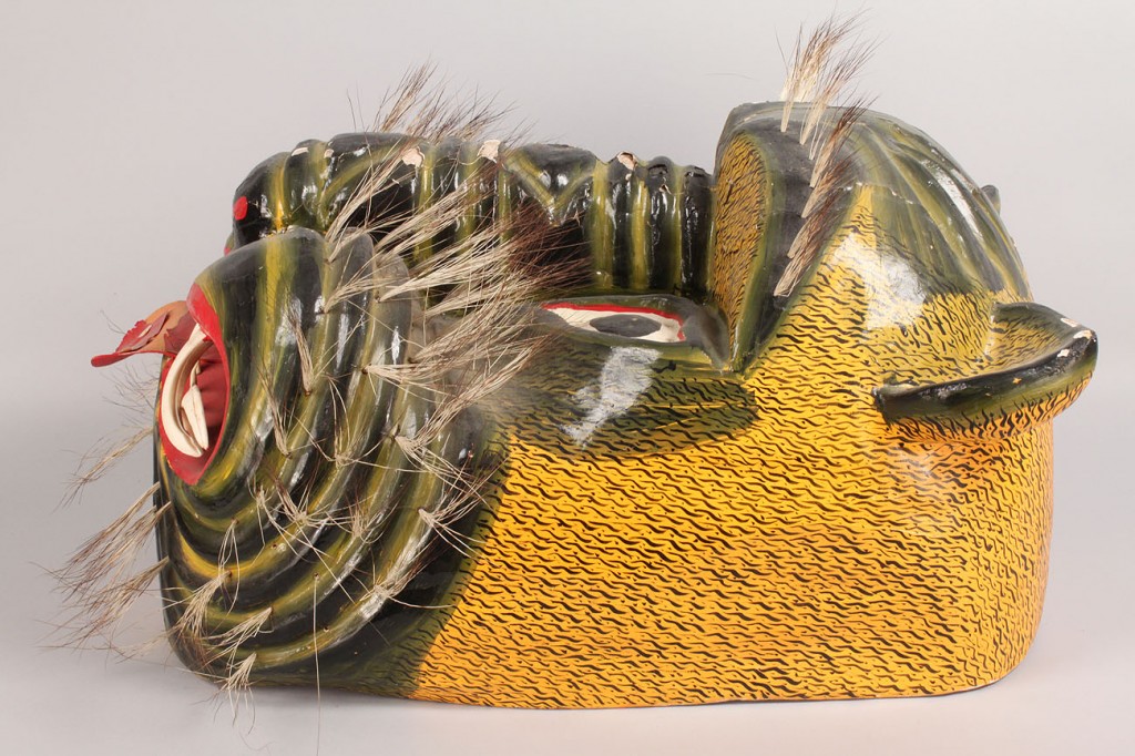 Lot 341: Mexican Folk Art Tiger Mask