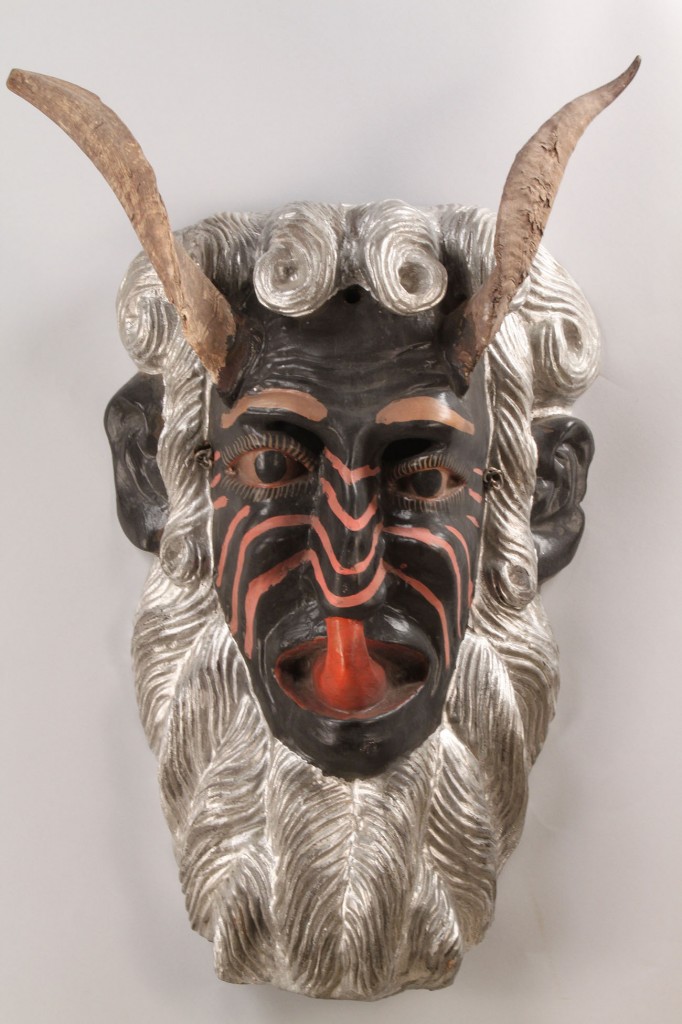 Lot 348: Mexican Folk Art Diablo Mask, Large Devil Form