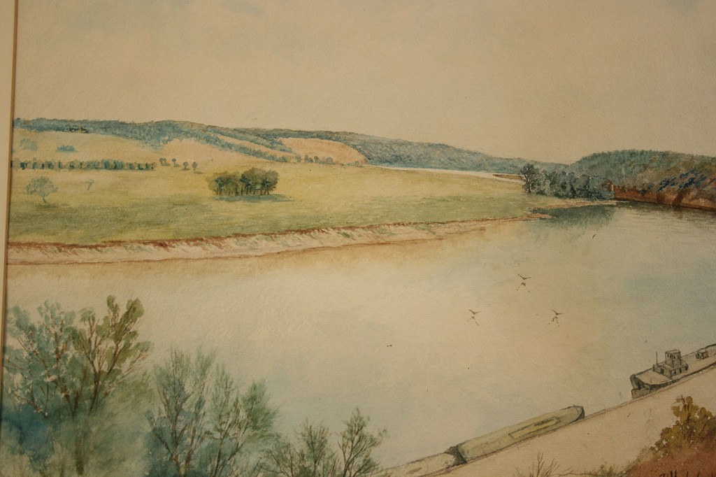 Lot 374: Gerard Rutgers Hardenbergh Watercolor Landscape
