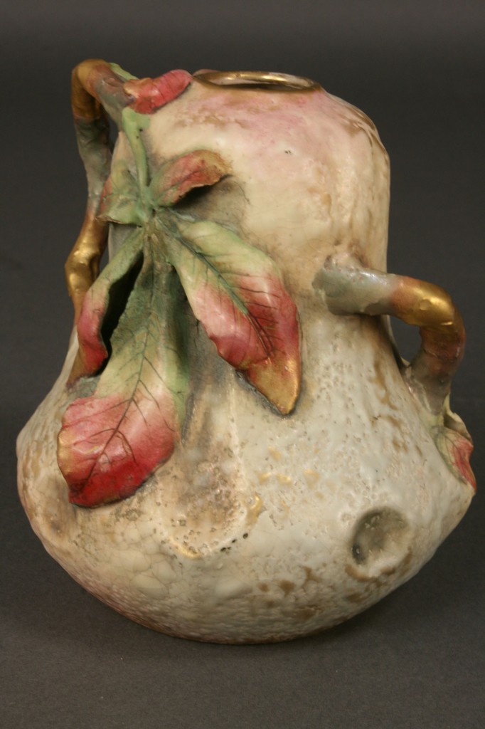 Lot 383: Amphora Vase, Earthenware with Applied Chestnuts