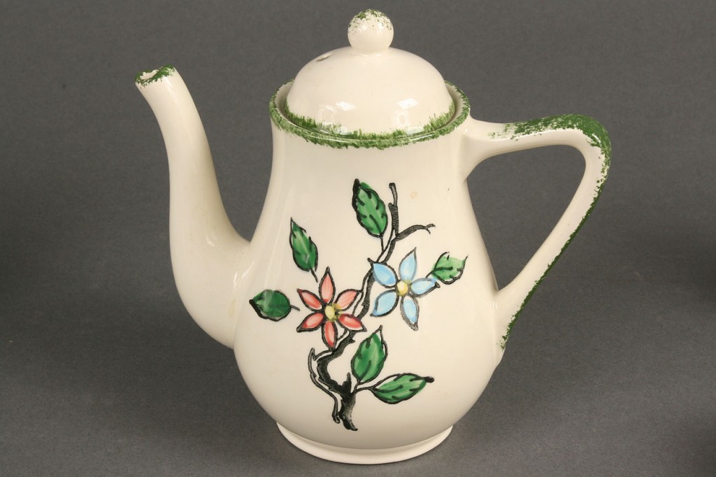 Lot 396: Blue Ridge childs tea set, flowering branch patter