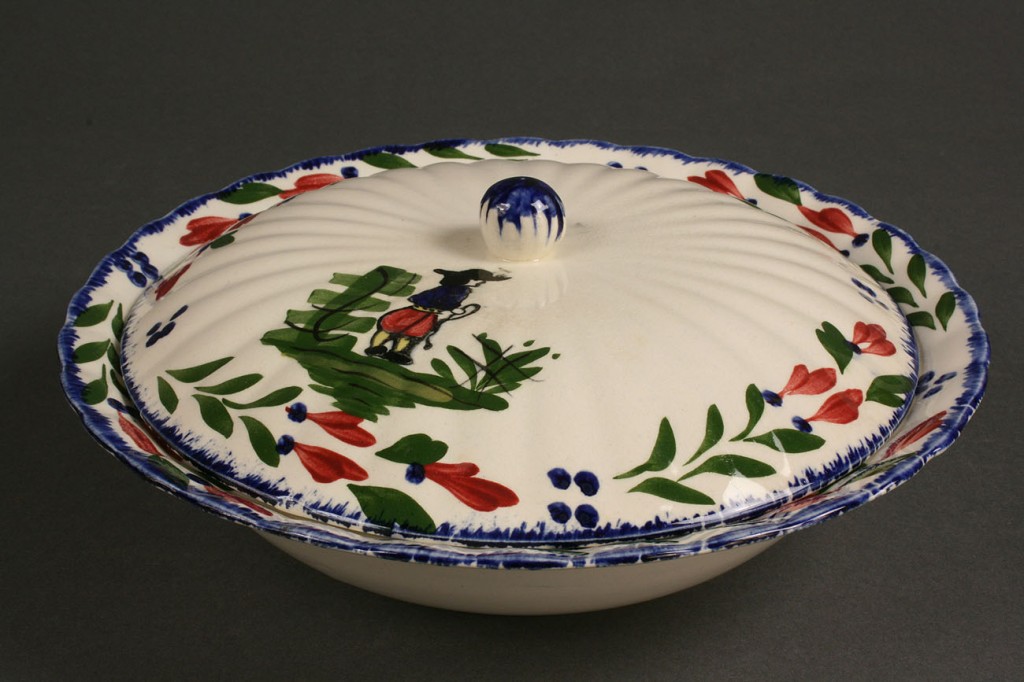 Lot 411: Blue Ridge Porcelain, "French Peasant" pattern, 13